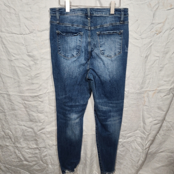 TRICOT sz 1X JEANS destroyed stretch fray - Picture 3 of 9